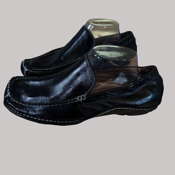 Steve Madden Men's Black Slip-On Loafers With Contrast Stitching Size 8.5 - Picture 13 of 16